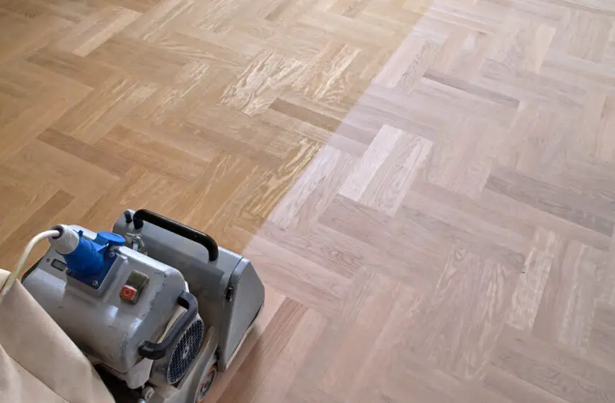 sanding hardwood floor