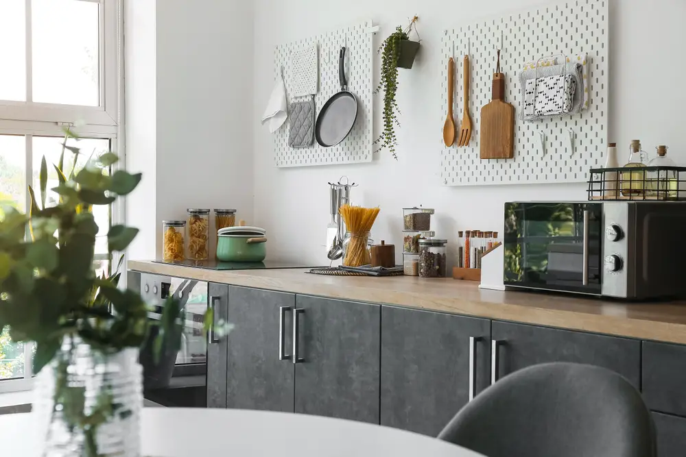 pegboard kitchen