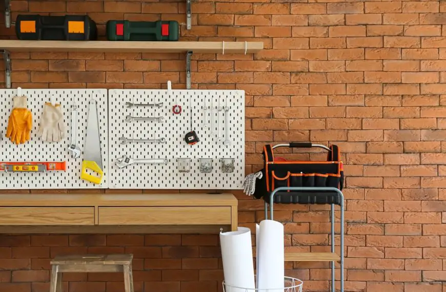 peg board wall