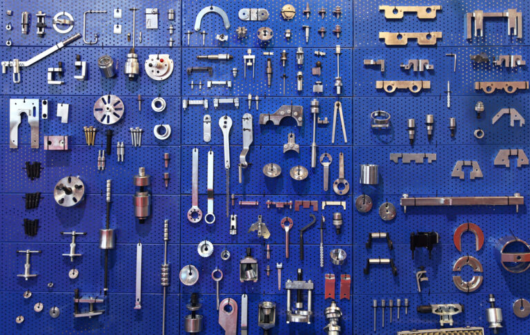 tool rack blue